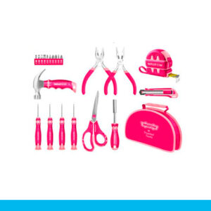 JUEGO HERRAMIENTAS WADFOW ROSA 22 PCS