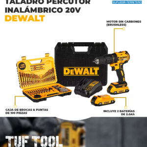 TALADRO PERCUTOR INALÁMBRICO 20V DEWALT