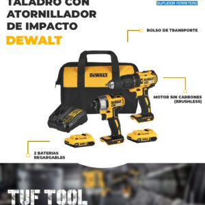TALADRO CON ATORNILLADOR DEWALT
